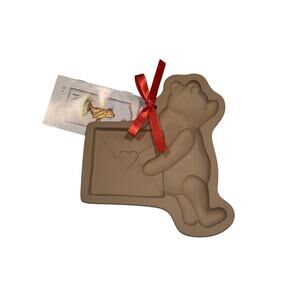 Vintage Brown Bag Cookie Mold Art Disney Winnie the Pooh Heart